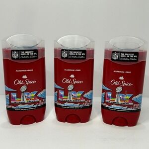 Old Spice Super Bowl LVIII Collector's Edition Deodorant Aluminum Free Lot of 3